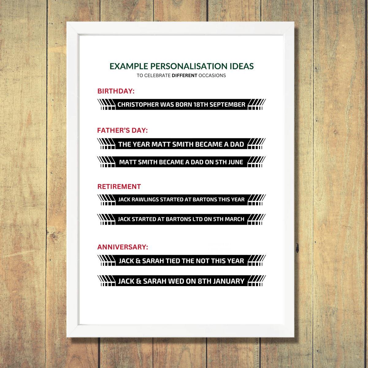 Personalised Any Year Motorsport Print - The Word Shack