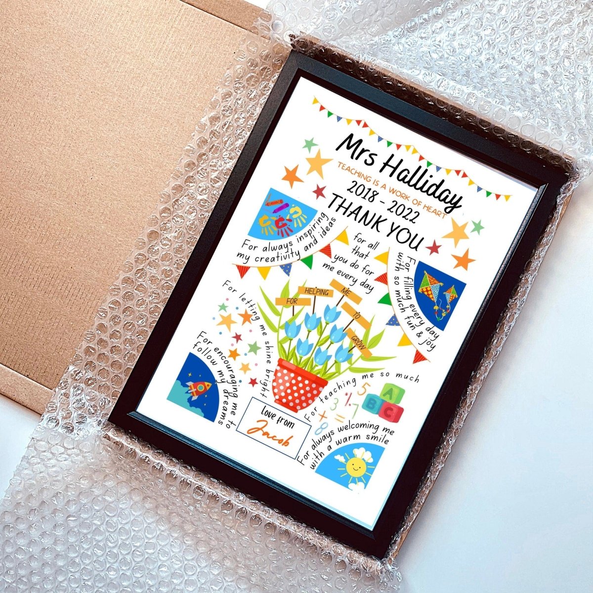 Personalised Thank You Teacher Gift | End of term present - The Word Shack