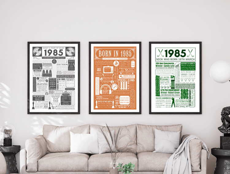 Personalised 40th Birthday Prints - The Word Shack