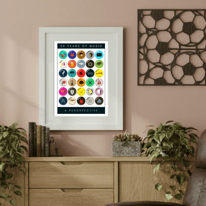 30 Years of Music & Iconic Albums Since 1996 | Personalised 30th Birthday Print - The Word Shack