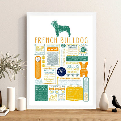 French Bulldog Personalised Fact Print - The Word Shack
