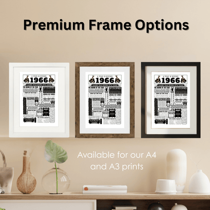 Personalised 1966 Boxing Print - 60th Birthday Gift - The Word Shack