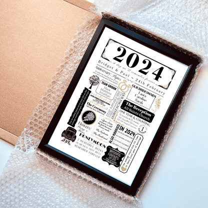 Personalised 1st Anniversary Print - Special Memories - The Word Shack