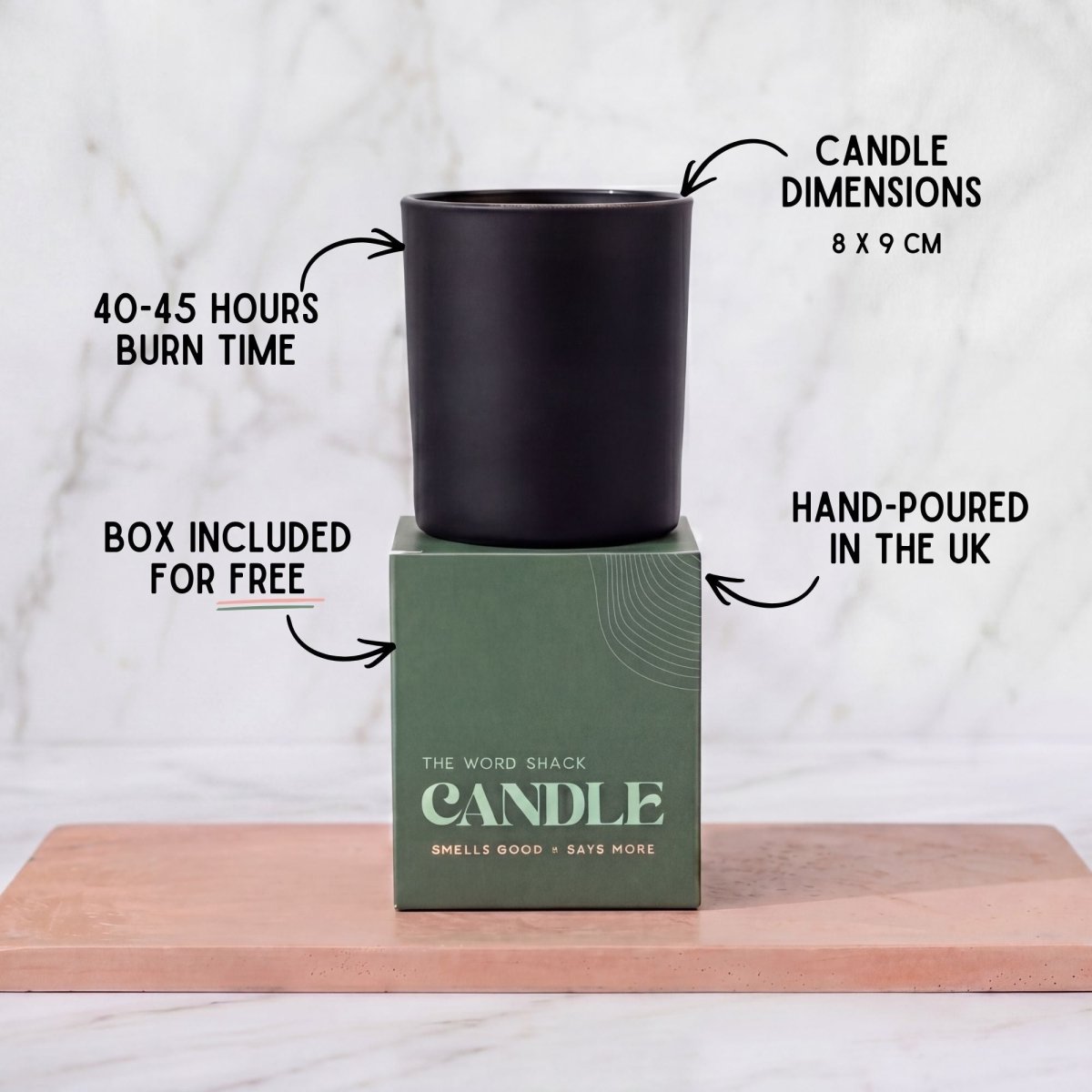 Personalised 50th Anniversary Candle | Golden Wedding Gift - The Word Shack
