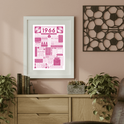 Personalised 60th Birthday Music Print - Custom 1966 Facts - The Word Shack