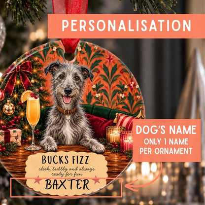 Personalised Bedlington Whippet Christmas Ornament - The Word Shack