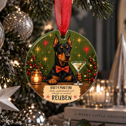 Personalised Doberman Christmas Bauble - The Word Shack