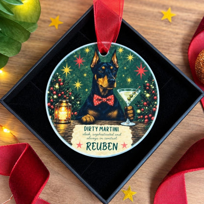 Personalised Doberman Christmas Bauble - The Word Shack