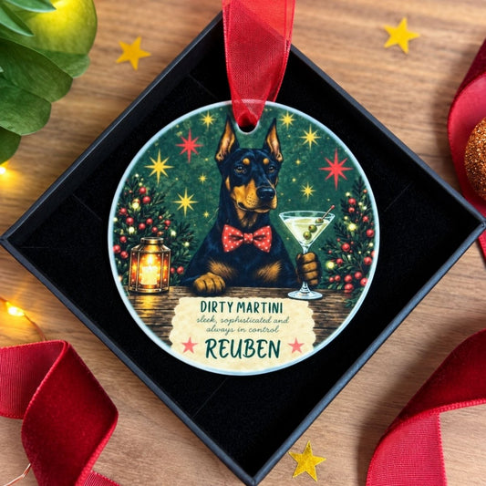 Personalised Doberman Christmas Bauble - The Word Shack