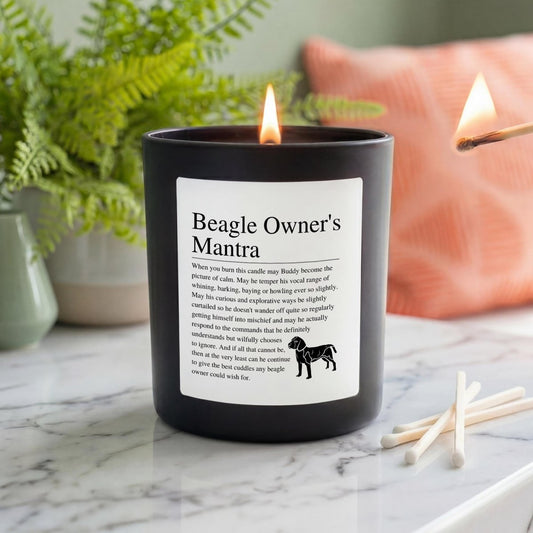 Personalised Funny Beagle Candle - The Word Shack