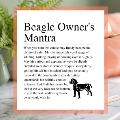 Personalised Funny Beagle Candle - The Word Shack