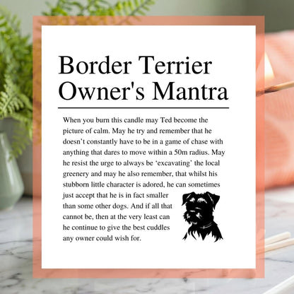 Personalised Funny Border Terrier Candle | Fun Gift for Dog Owners | Phthalate Free - The Word Shack