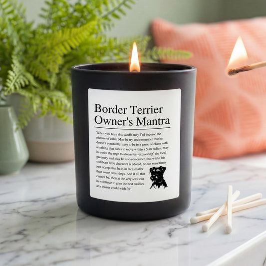 Personalised Funny Border Terrier Candle | Fun Gift for Dog Owners | Phthalate Free - The Word Shack
