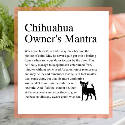 Personalised Funny Chihuahua Candle - The Word Shack