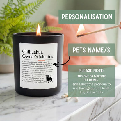Personalised Funny Chihuahua Candle - The Word Shack