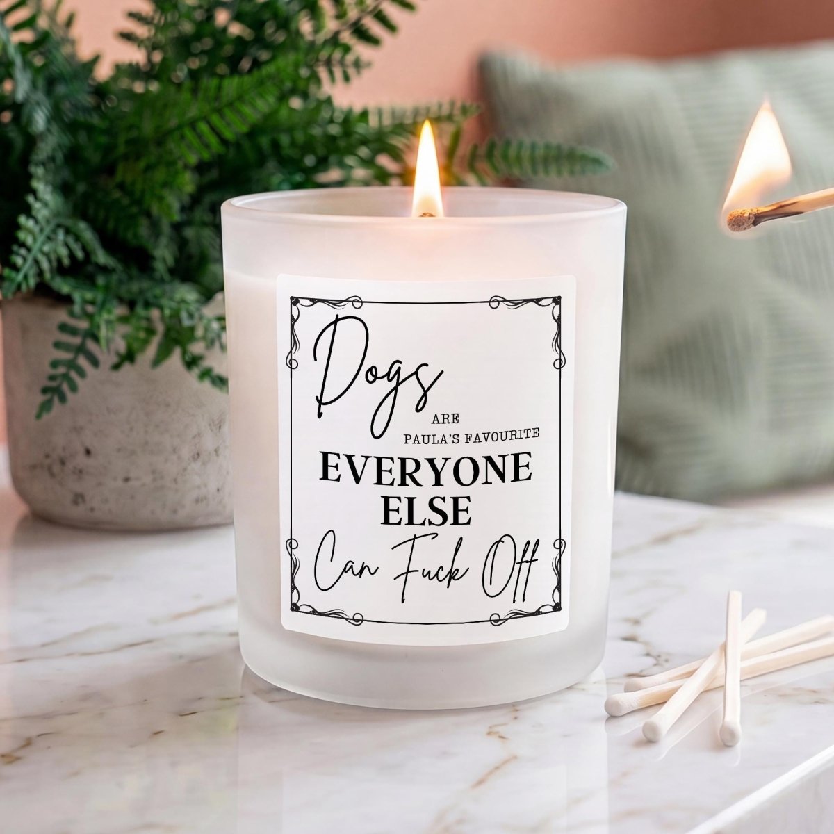 Personalised Funny Dog Lover Candle - The Word Shack