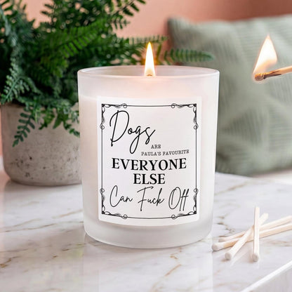 Personalised Funny Dog Lover Candle - The Word Shack