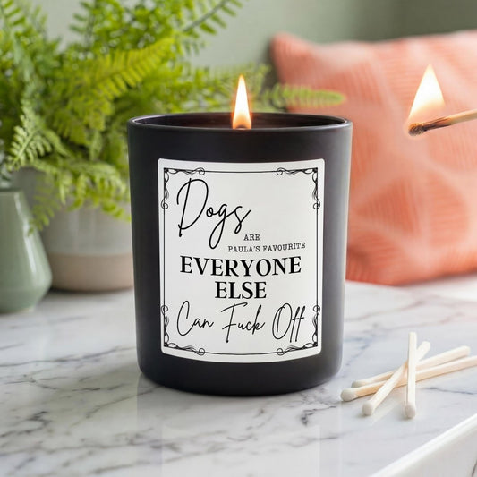 Personalised Funny Dog Lover Candle - The Word Shack
