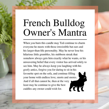 Personalised Funny French Bulldog Candle - The Word Shack
