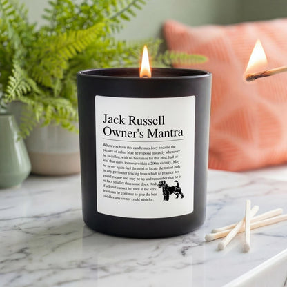 Personalised Funny Jack Russell Candle | Fun Gift for Dog Owners | Phthalate Free - The Word Shack