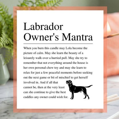 Personalised Funny Labrador Candle - The Word Shack