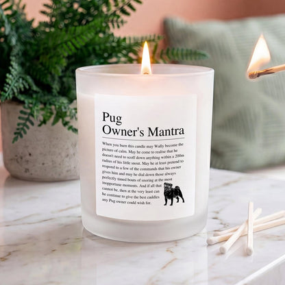 Personalised Funny Pug Candle - The Word Shack