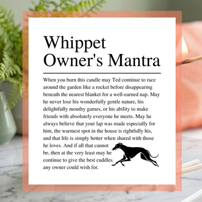 Personalised Funny Whippet Candle - The Word Shack