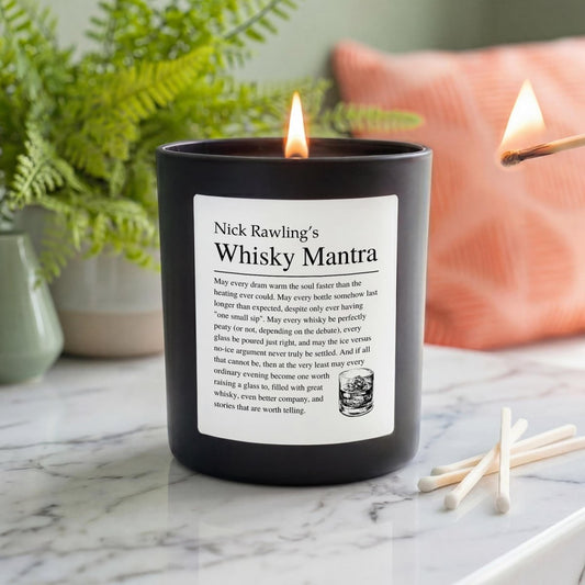 Personalised Funny Whisky Lovers Candle - The Word Shack