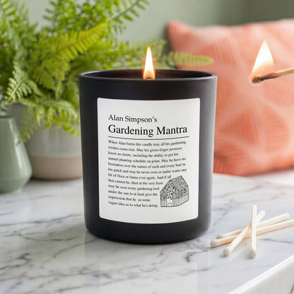 Personalised Gardening Mantra Candle - The Word Shack