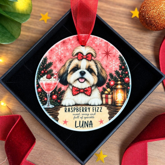 Personalised Shih Tzu Christmas Ornament - The Word Shack